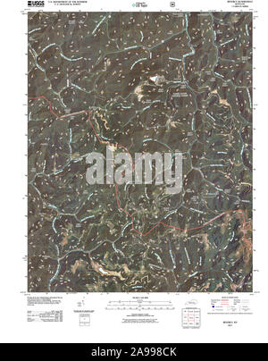 Carte TOPO USGS KENTUCKY KY Beverly 20110131 TM Banque D'Images