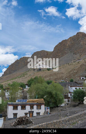 Monastère de clés, le Spiti Valley, Himachal Pradesh, Inde Banque D'Images