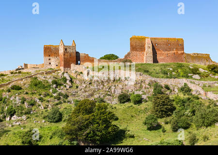 Hammershus, Burgruine, Bornholm, Daenemark Banque D'Images