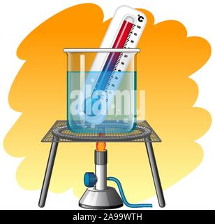 Thermomètre à l'illustration de l'eau Illustration de Vecteur