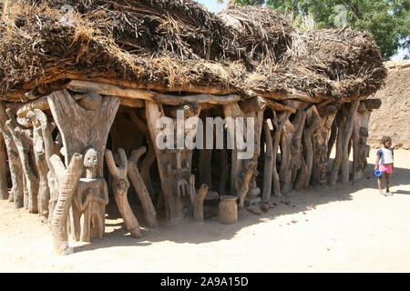 Pays Dogon : village de Madougou Banque D'Images