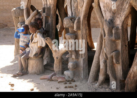 Pays Dogon : village de Madougou Banque D'Images