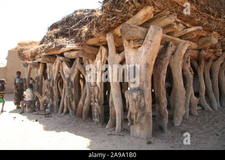 Pays Dogon : village de Madougou Banque D'Images