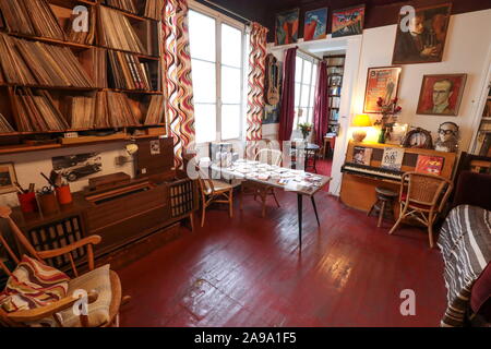 BORIS VIAN, APPARTEMENT À PARIS Banque D'Images