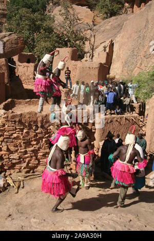 Pays Dogon : village de Yougo Dogorou Banque D'Images