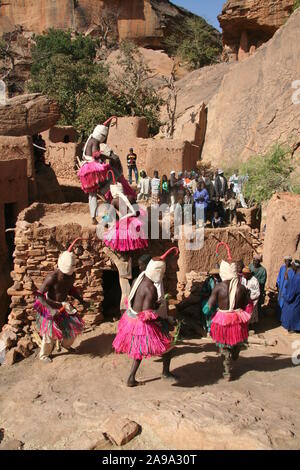 Pays Dogon : village de Yougo Dogorou Banque D'Images