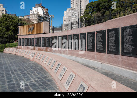 BUENOS AIRES, ARGENTINE, - avril, 20, 2019 : La Guerre des Malouines (Monument Monumento a los Caídos en Malvinas) à Buenos Aires, Argentine, Amérique du Sud. Banque D'Images