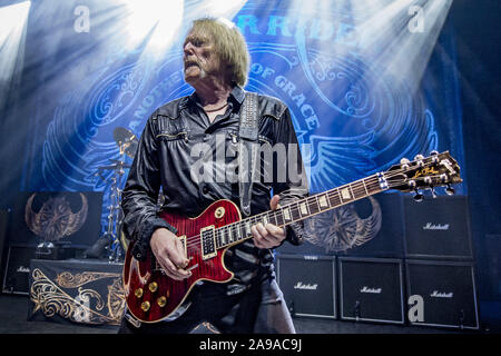 Londres, Angleterre : Black Star Riders effectuer à l'O2 Shepherds Bush Empire comprend : Scott Gorham Où : London, Royaume-Uni Quand : 12 Oct 2019 Crédit : Neil Lupin/WENN Banque D'Images