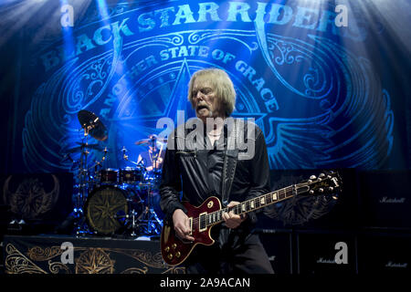 Londres, Angleterre : Black Star Riders effectuer à l'O2 Shepherds Bush Empire comprend : Scott Gorham Où : London, Royaume-Uni Quand : 12 Oct 2019 Crédit : Neil Lupin/WENN Banque D'Images