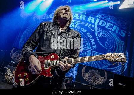 Londres, Angleterre : Black Star Riders effectuer à l'O2 Shepherds Bush Empire comprend : Scott Gorham Où : London, Royaume-Uni Quand : 12 Oct 2019 Crédit : Neil Lupin/WENN Banque D'Images