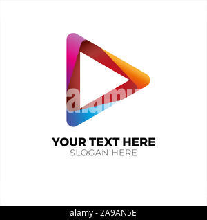 Logo moderne vecteur coloré modèle. Icône pour votre entreprise. Le symbole coloré créative - Vector Banque D'Images