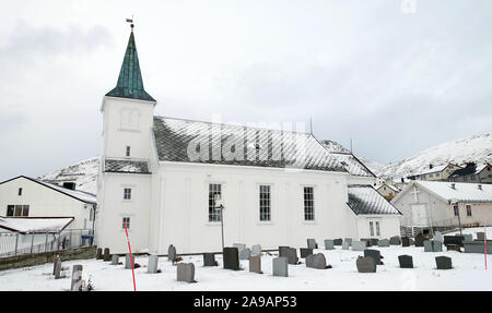 Honningsvag Nordkapp, Finnmark, Norvège Banque D'Images