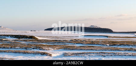 Conditions de neige Bodmin Moor Cornwall Royaume-Uni Banque D'Images