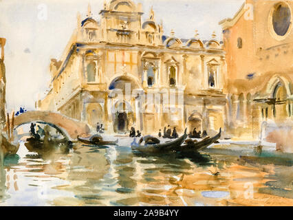 John Singer Sargent, Rio dei Libreri près, Venise, la peinture du paysage, vers 1909 Banque D'Images