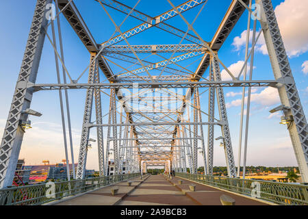 John Seigenthaler passerelle pour piétons à Nashville, TN, USA. Banque D'Images