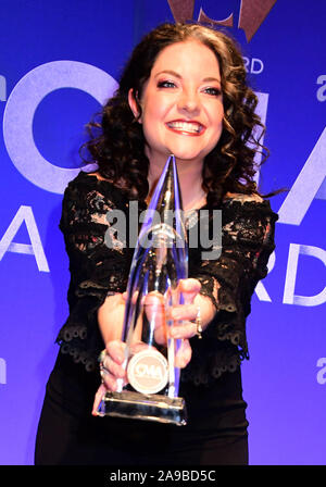 13 novembre 2019 - Nashville, Tennessee - Personnalités liées à la commune d'Ashley. 53e édition de CMA Awards, la plus grande soirée de musique country, qui a eu lieu chez Bridgestone Arena. Crédit photo : AdMedia /MediaPunch Banque D'Images