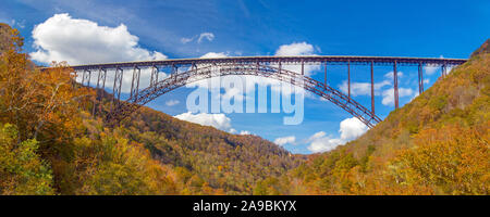 New River Gorge Bridge dans West Virginia Banque D'Images