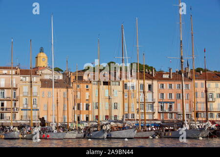 VOILES DE ST TROPEZ, FRANCE Banque D'Images