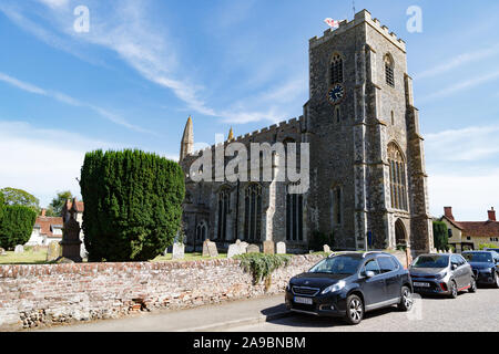 L'église Saint-Pierre-et-Saint-Paul, Clare à Suffolk, Royaume-Uni, a été construite au 13-15 siècle Banque D'Images