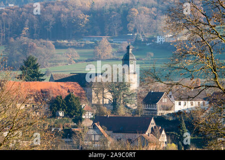 Lippoldsberg Lippoldsberg, Monastère, la vallée de la Weser, Weser Uplands, Thuringe, Hesse, Allemagne Banque D'Images