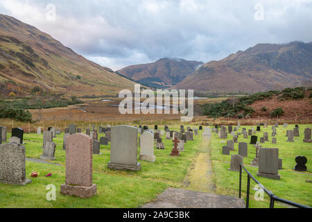 Clachan Durch Burial Ground, Morvich, Kintail, Highlands Banque D'Images