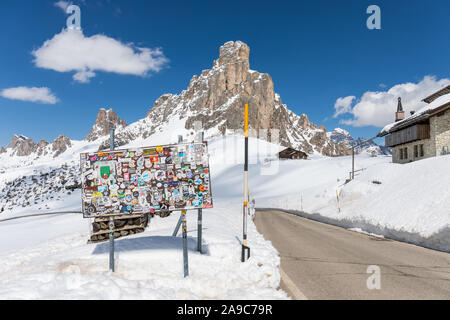 Passo Giau, Giau Pass, Dolomites, Italie Banque D'Images