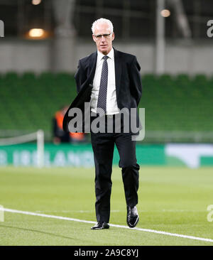 Aviva Stadium de Dublin, Leinster, Irlande. 14Th Nov, 2019. Match amical contre l'Irlande, Nouvelle-Zélande, République d'Irlande manager Mick McCarthy - usage éditorial : Action Crédit Plus Sport/Alamy Live News Banque D'Images