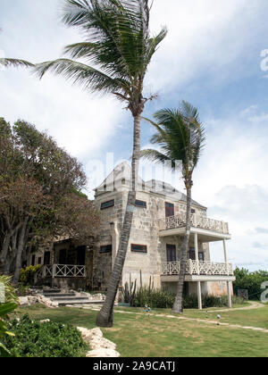 Bâtiment de l'hôtel original à l'Crane Resort sur la côte sud-est de la Barbade Banque D'Images