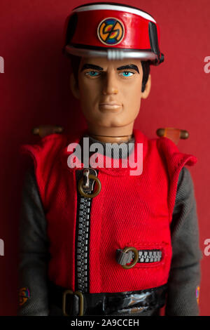 Captain Scarlet toy doll Banque D'Images