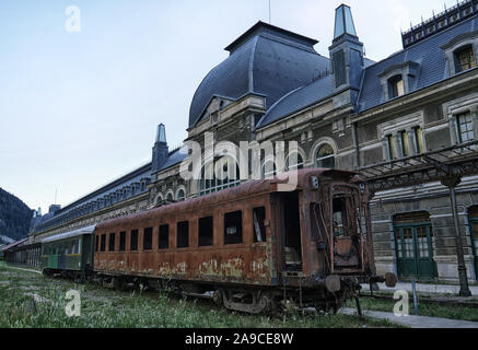 La gare internationale de Canfranc Banque D'Images