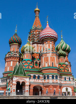 Moscou, Russie - 14 août 2011 : une vue sur la magnifique cathédrale Saint basilics dans la ville de Moscou, Russie. Banque D'Images