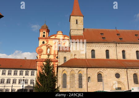 Historische Gebäude in der Altstadt von Ellwangen en Bade-Wurtemberg Banque D'Images