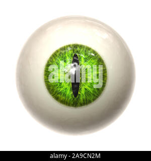 Une illustration d'une belle texture oeil de chat vert Banque D'Images