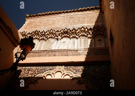 Medersa Ben Youssef, Marrakech, Maroc Banque D'Images