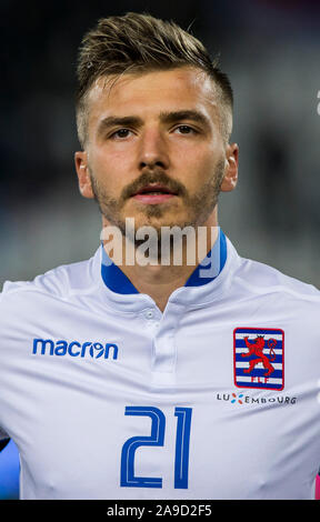 Stadion Rajko Mitic, Belgrade, Serbie. 14Th Nov, 2019. European Championships 2020 contre la Serbie, qualificatif de Luxembourg ; Maurice Deville du Luxembourg - usage éditorial : Action Crédit Plus Sport/Alamy Live News Banque D'Images