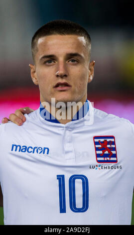 Stadion Rajko Mitic, Belgrade, Serbie. 14Th Nov, 2019. European Championships 2020 contre la Serbie, qualificatif de Luxembourg ; Vincent Thill du Luxembourg - usage éditorial : Action Crédit Plus Sport/Alamy Live News Banque D'Images