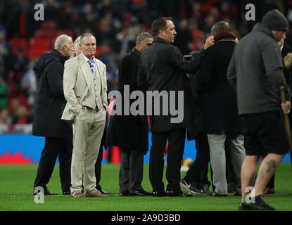 Londres, Royaume-Uni. 14Th Nov, 2019. Paul Gascoigne est seul avec ses pensées. Le match entre l'Angleterre et le Monténégro est la 1000e senior men's international match et c'est l'Angleterre v Monténégro UEFA Qualificatif de l'euro au stade de Wembley, Londres, le 14 novembre 2019. Crédit : Paul Marriott/Alamy Live News Banque D'Images