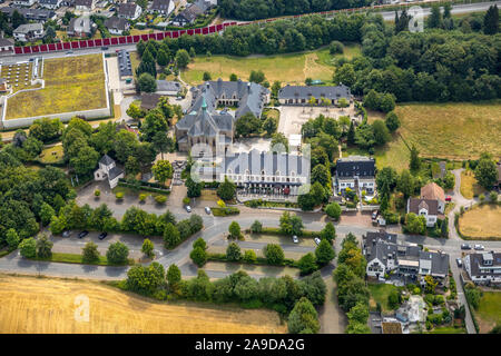 Vue sur le monastère cistercien, Bochum-Stiepel, Ruhr Bochum, Rhénanie du Nord-Westphalie, Allemagne Banque D'Images