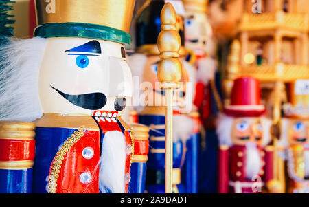 Casse-noix au Marché de Noël à l'Alexanderplatz en Allemagne Berlin nouveau Banque D'Images