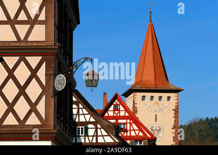 Obertorturm à Gengenbach, au milieu de la Forêt Noire, Bade-Wurtemberg, Allemagne Banque D'Images