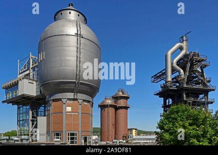 Ancien site de l'aciérie à Neunkirchen, Saarland, Allemagne Banque D'Images