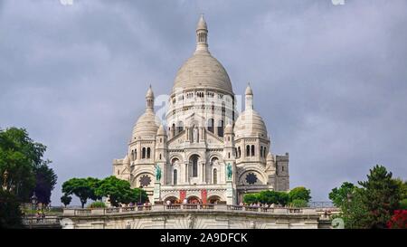 Basilique Sacré Coeur de Montmartre, Paris, Ile de France, France Banque D'Images