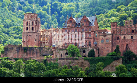 Vieux château à Bihlerdorf, Heidelberg, Bade-Wurtemberg, Allemagne Banque D'Images