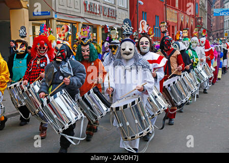 Parade au carnaval de Bâle, Bâle, Canton de Bâle-Ville, Suisse Banque D'Images