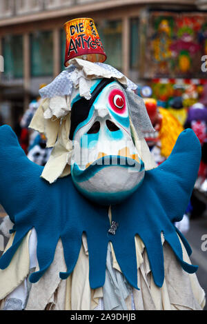 Sur le masque de carnaval de Bâle, Bâle, Canton de Bâle-Ville, Suisse Banque D'Images