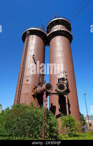 Ancien site de l'aciérie à Neunkirchen, Saarland, Allemagne Banque D'Images