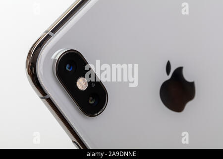 Apple iPhone XS Max, arrière, Caméra, Détail, Banque D'Images