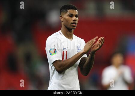 Londres, Royaume-Uni. 14Th Nov, 2019. Marcus Rashford d'Angleterre durant l'UEFA Euro 2020 Groupe admissible un match entre l'Angleterre et le Monténégro au stade de Wembley le 14 novembre 2019 à Londres, en Angleterre. (Photo par Matt Bradshaw/) Credit : PHC Images/Alamy Live News Banque D'Images