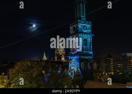 Festival d'art de la lumière brille', 'Hannover Aegidienkirche Banque D'Images