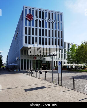 H4 hotel de foire de Munich Banque D'Images